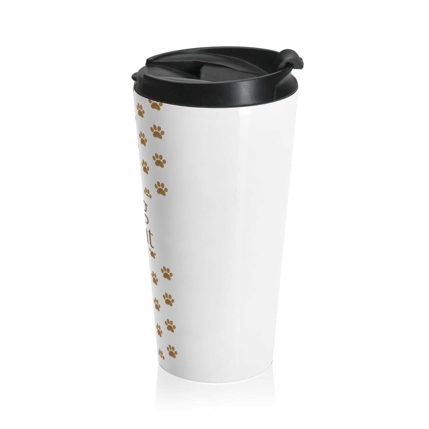 Dog Aunt Travel Mug – Paw Print Insulated Coffee Tumbler