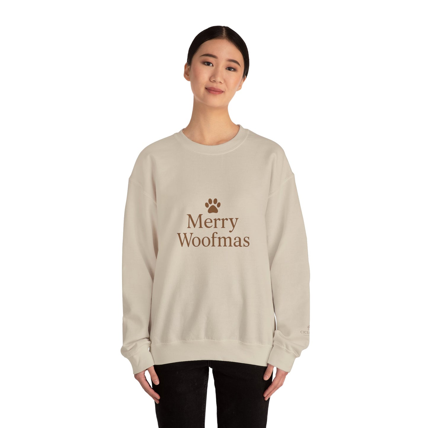 Merry Woofmas Sweatshirt — Holiday Dog Lover Crewneck