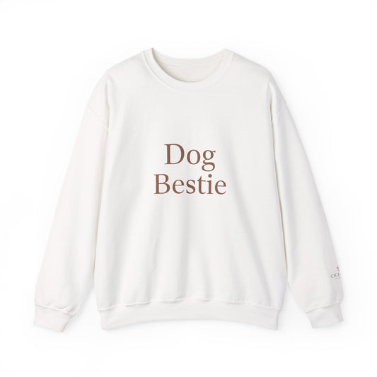 Dog Bestie Crewneck Sweatshirt — Cozy Pet Lover Pullover