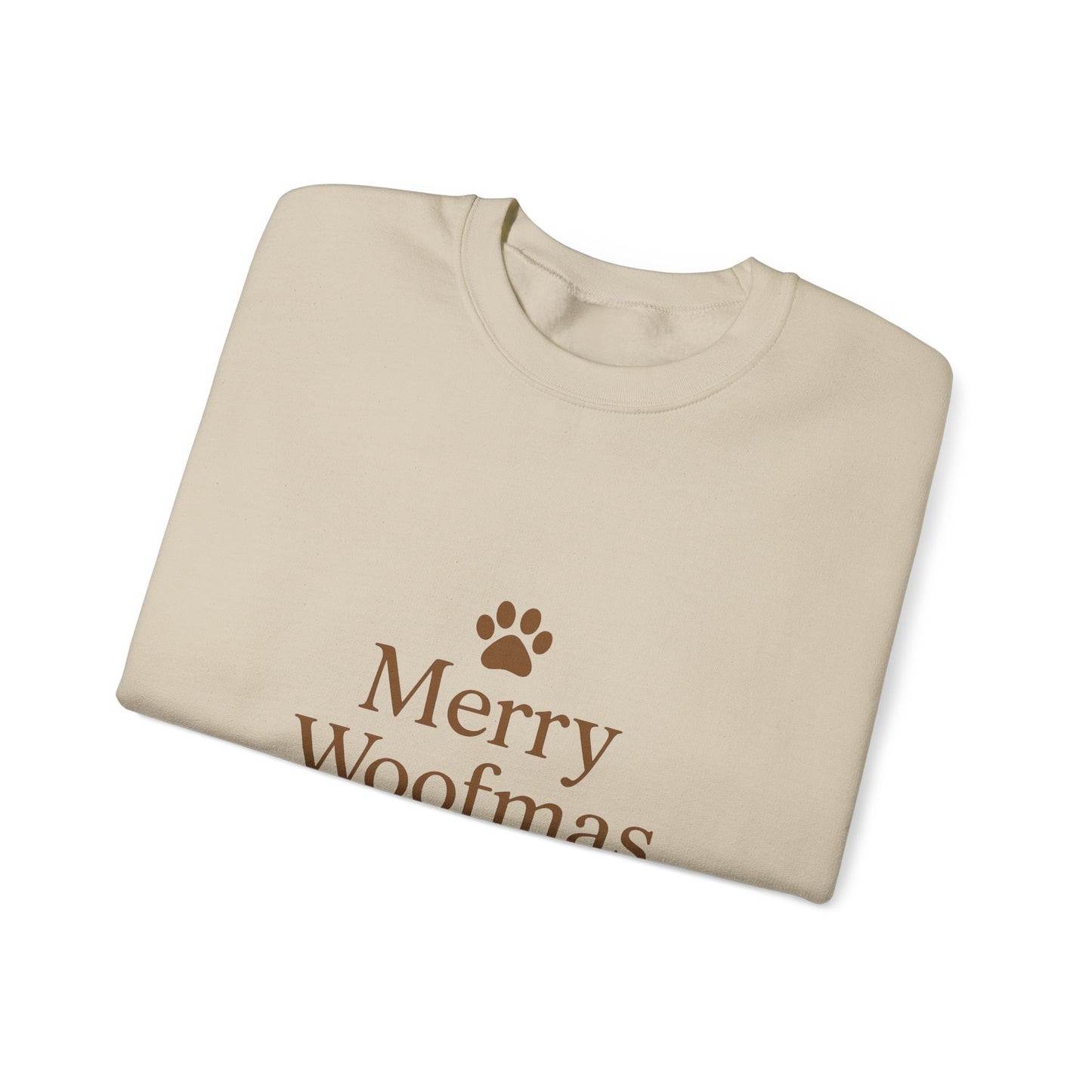 Merry Woofmas Sweatshirt — Holiday Dog Lover Crewneck