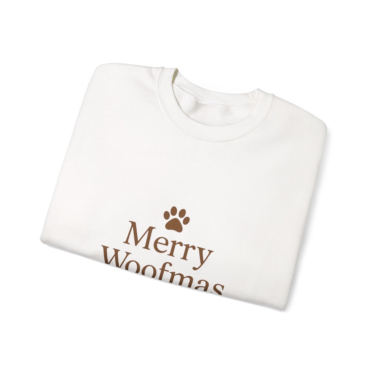 Merry Woofmas Sweatshirt — Holiday Dog Lover Crewneck