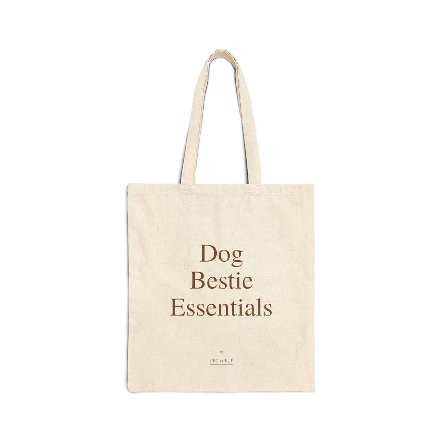 Dog Bestie Essentials Cotton Tote Bag