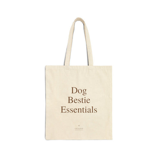 Dog Bestie Essentials Cotton Tote Bag