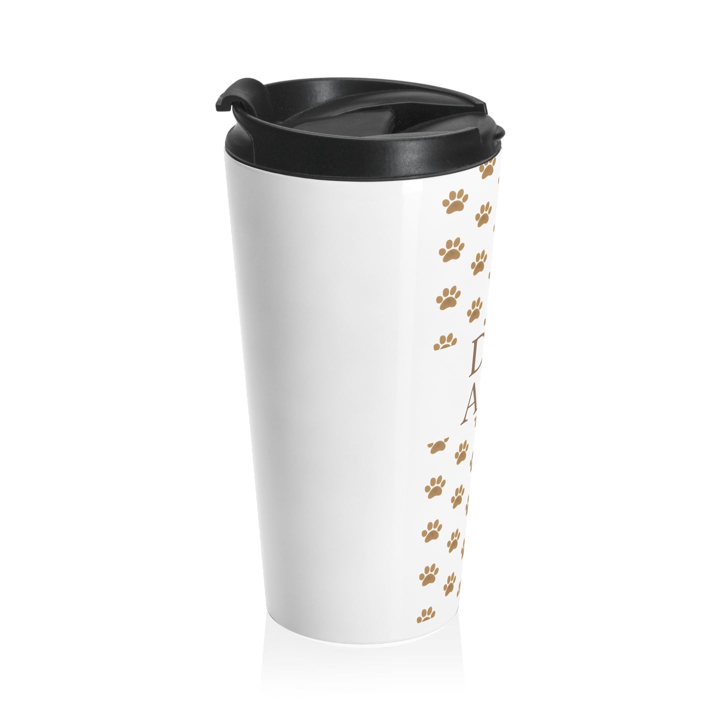 Dog Aunt Travel Mug – Paw Print Insulated Coffee Tumbler